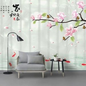 Tranh dán tường hoa ngọc lan TDT514