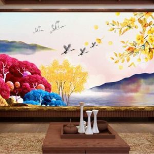 Tranh dán tường thiên nhiên màu sắc TDT532