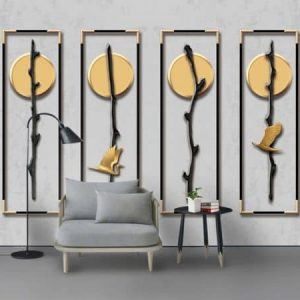 Tranh dán tường 3D nghệ thuật trừu tượng TDT547