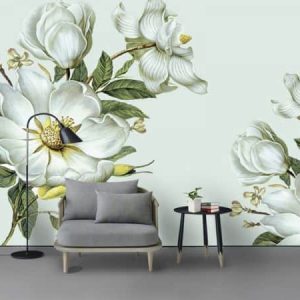 Tranh dán tường vẽ hoa nghệ thuật TDT554