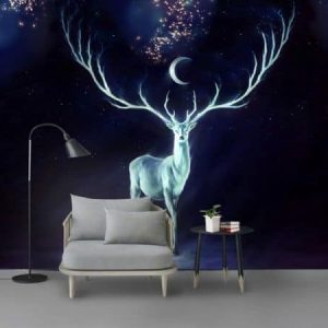 Tranh dán tường 3D hươu xanh TDT578