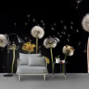 Tranh dán tường 3D hoa bồ công anh TDT585