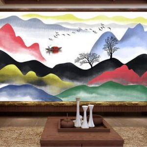 Tranh dán tường thiên nhiên màu sắc TDT609