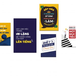 Tranh văn phòng Bộ 5 tranh văn phòng động lực phòng họp VP0512