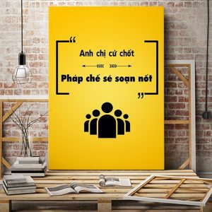 Tranh văn phòng Anh chị cứ chốt pháp chế sẽ soạn nốt VP01044