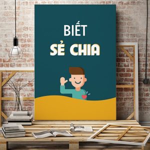 Tranh văn phòng Biết sẻ chia VP01084