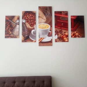 bo 5 tranh thuc te treo nha khach