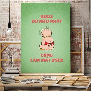 Tranh văn phòng Bugs nhỏ nhất cũng làm mất user VP01089