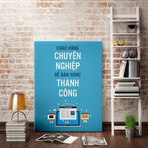Tranh văn phòng Chào hàng chuyên nghiệp để bán hàng thành công. VP01115