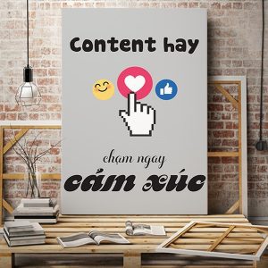 Tranh văn phòng Content hay chạm ngay cảm xúc VP01172
