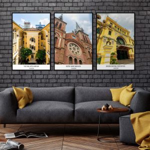 Bộ 3 tranh Sài Gòn CV03A103