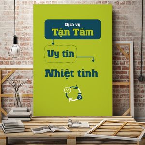 Tranh văn phòng Dịch vụ tận tâm uy tín nhiệt tình VP01188
