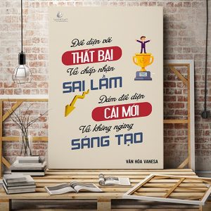 Tranh văn phòng Đối diện thất bại và chấp nhận sai lầm VP01233