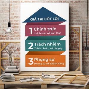Tranh văn phòng Gái trị cốt lõi VP01282