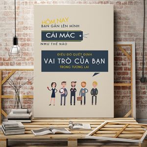 Tranh văn phòng Hôm nay bạn gắn lên mình cái mác như thế nào VP01357