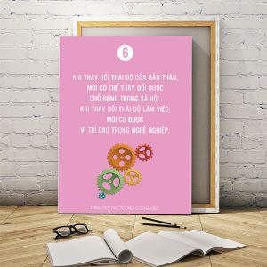 Tranh văn phòng Khi thay đổi thái độ của bản thân... VP01430