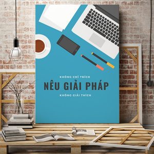 Tranh văn phòng Không chỉ trích nêu giải pháp VP01448