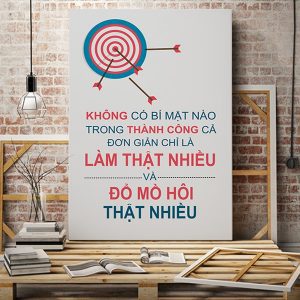 Tranh động lực Không có bí mật nào trong thành công cả VP01461