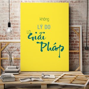 Tranh văn phòng Không lý do lo giải pháp VP01487