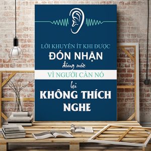 Tranh văn phòng Lời khuyên ít khi được đón nhận đúng mức vì người cần nó lại không thích nghe