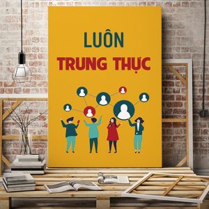 Tranh văn phòng Luôn trung thực VP01594