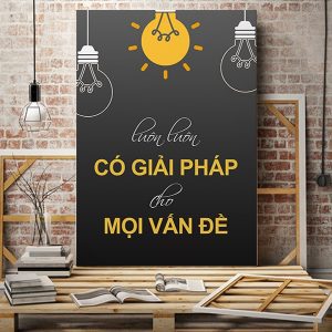 Tranh động lực Luôn luôn có giải pháp cho mọi vấn đề VP01590