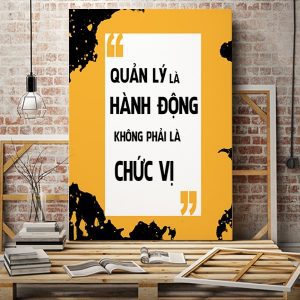 Tranh văn phòng Quản lý là hành động không phải là một chức vị VP01725