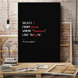 Tranh văn phòng select from world where someone VP01740