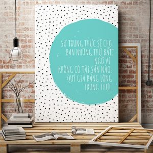 Tranh văn phòng Sự trung thực sẽ cho bạn những thứ bất ngờ VP01759