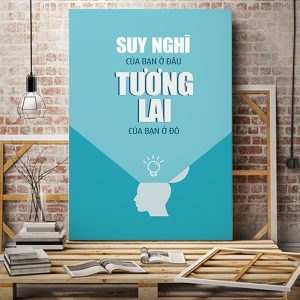 Tranh động lực Suy nghĩ của bạn ở đâu tương lai của bạn ở đó VP01751