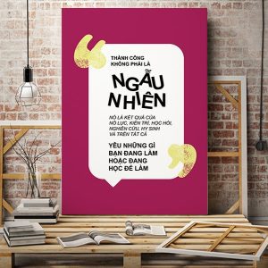 Tranh động lực Thành công không chỉ là ngẫu nhiên VP01799