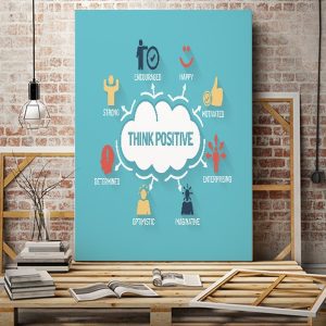 Tranh văn phòng think positive VP01826