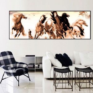 tranh-canvas-ngua-phong-thuy-CVC0136