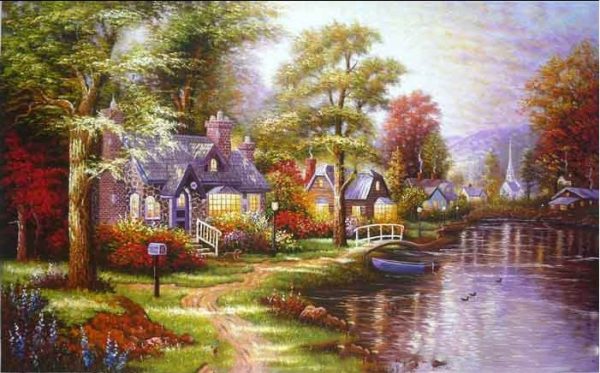 up2 tranh son dau phong canh chau au