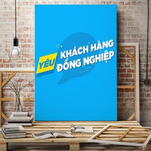 Tranh văn phòng Yêu khách hàng đồng nghiệp VP01921